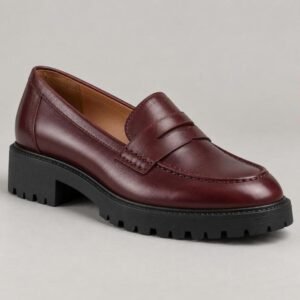 Mocassin cuir à semelle épaisse